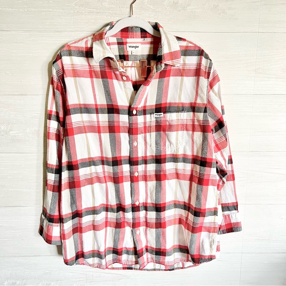 Wrangler ✨ Plaid Flannel Long Sleeve